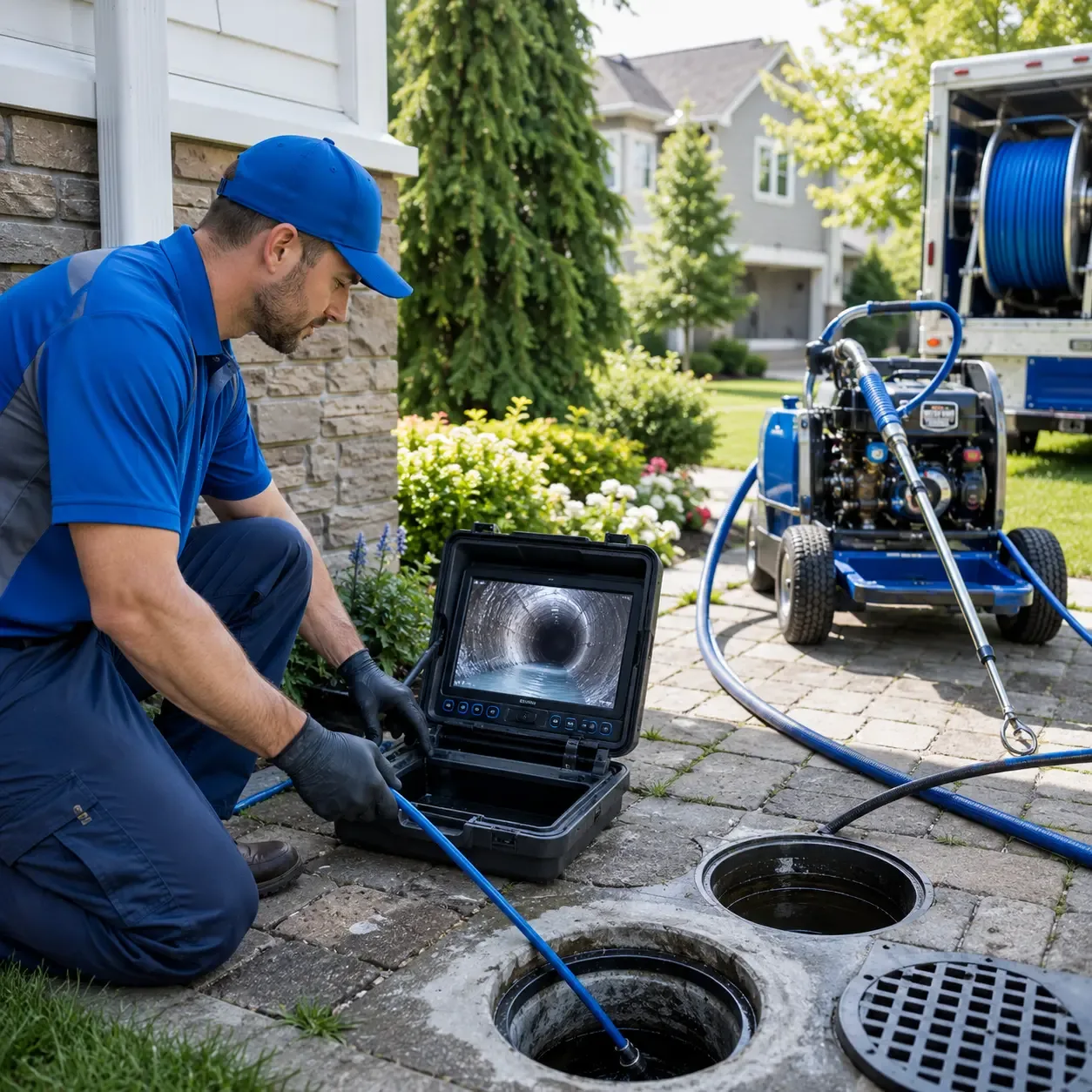 Outdoor drain cleaning professionals serving Northbrook, IL